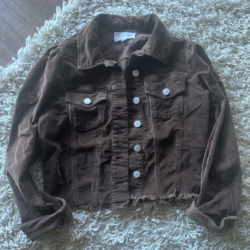Dear John Roselyn Brown Velvet Jacket